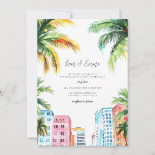 Miami-Hochzeitseinladung Strand Einladung