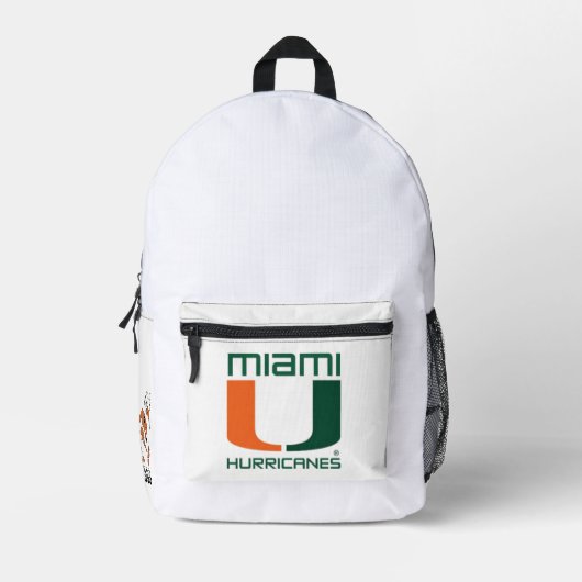 Miami Hurricanes Bedruckter Rucksack (Vorderseite)