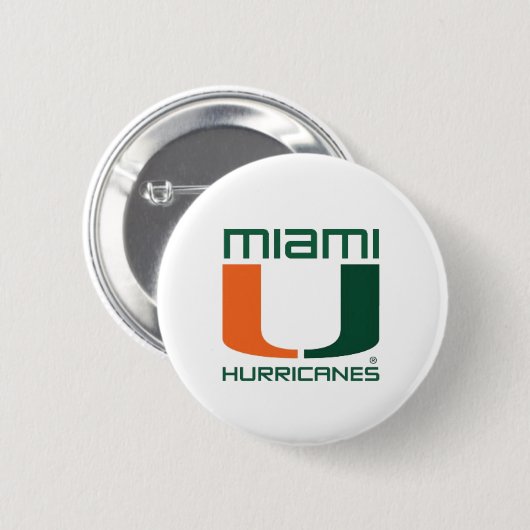 Miami Hurricanes Button (Vorne & Hinten)