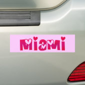 Miami im Herzen Autoaufkleber (Auf Auto)