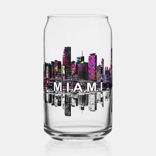 Miami in Graffiti mit Monogramm Dosenglas