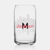 Miami in Graffiti mit Monogramm Dosenglas (Rückseite)