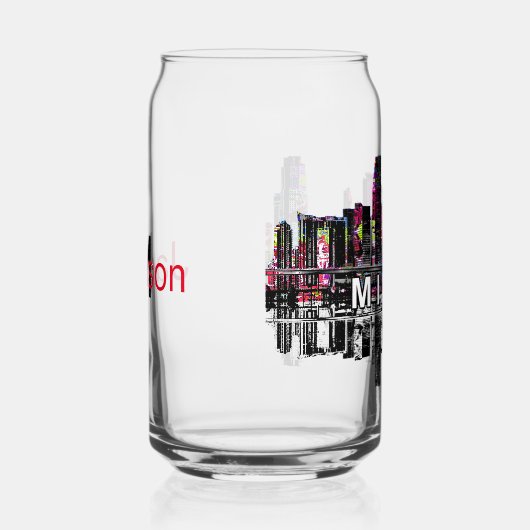 Miami in Graffiti mit Monogramm Dosenglas (Rechts)