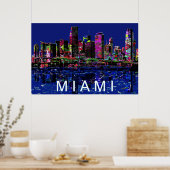 Miami in Graffiti Poster (Küche)