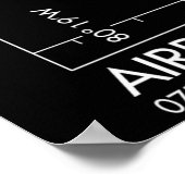 MIAMI INTERNATIONAL AIRPORT FAA DIAGRAM POSTER (Ecke)