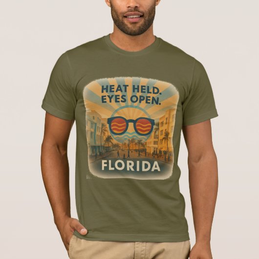Miami Jersey T-Shirt Heat Held Eyes Open Bella+Lei (Vorderseite)