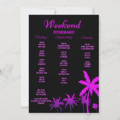 Miami Junggeselinnen-Abschied Einladungen (Rückseite)