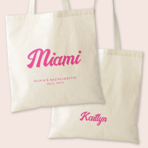 Miami Junggeselinnen-Abschied Personalisiert Tote  Tragetasche