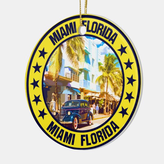 Miami Keramik Ornament (Links)