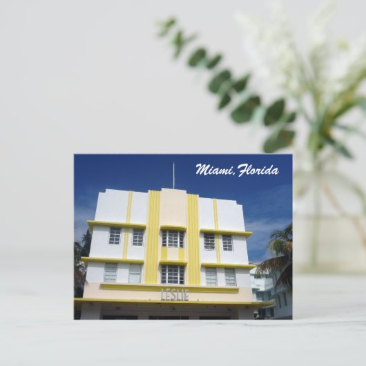 Miami leslie postkarte (Stehend Vorderseite)
