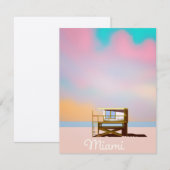 Miami Lifeguard Travel Poster (Vorne/Hinten)