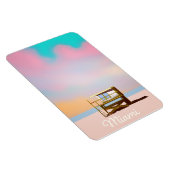 Miami Lifeguard Travel Poster Magnet (Rechte Seite)