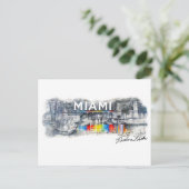 Miami Line, Rockne Krebs, Postcard Postkarte (Stehend Vorderseite)