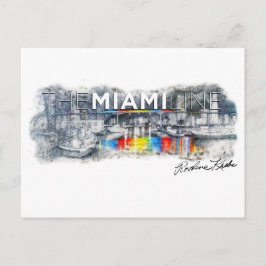 Miami Line, Rockne Krebs, Postcard Postkarte