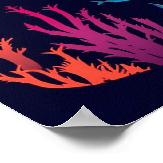 Miami mermaid poster (Ecke)