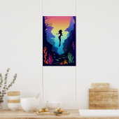 Miami mermaid poster (Küche)