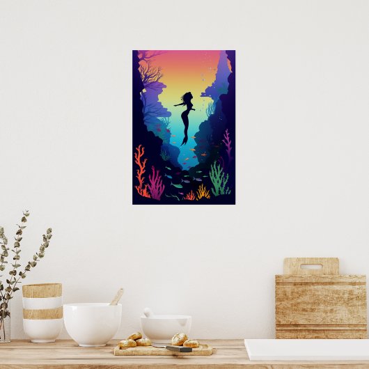 Miami mermaid poster (Küche)