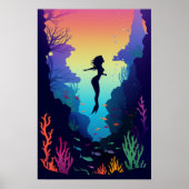 Miami mermaid poster (Vorne)