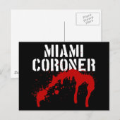 Miami Metro PD Coroner Postkarte (Vorne/Hinten)