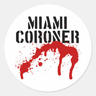 Miami Metro PD Coroner Runder Aufkleber