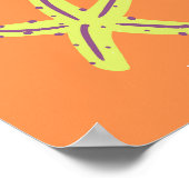 Miami, Miami Beach, Florida, Preppy, Orange Poster (Ecke)