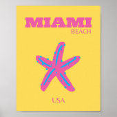 Miami, Miami Beach, Reisekunst Poster (Vorne)