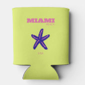 Miami, Miami Beach, Travel Art, Preppy Dosenkühler (Rückseite)