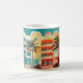 Miami Mirage – Retro-Reisebecher Kaffeetasse (Mittel)