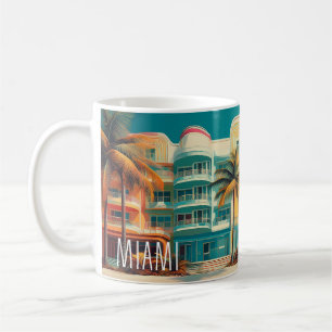 Miami Mirage – Retro-Reisebecher Kaffeetasse