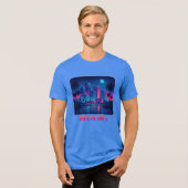 Miami Moonrise - Neon Skyline Graphic Tee (Vorderseite voll)