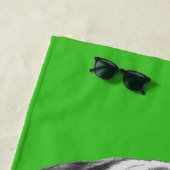 Miami-Mops | addieren Ihren Namen Strandtuch (Beispiel)