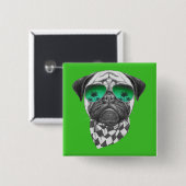 Miami-Mops Button (Vorne & Hinten)