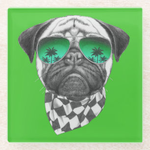 Miami-Mops Glasuntersetzer