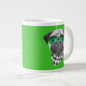 Miami-Mops Jumbo-Tasse (Vorderseite Rechts)