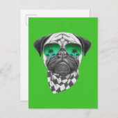 Miami Mops Postkarte (Vorne/Hinten)