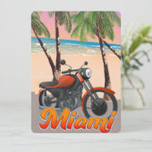 Miami Motorbike Reiseplakat (Stehend Vorderseite)