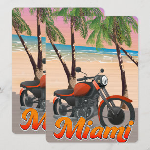 Miami Motorbike Reiseplakat