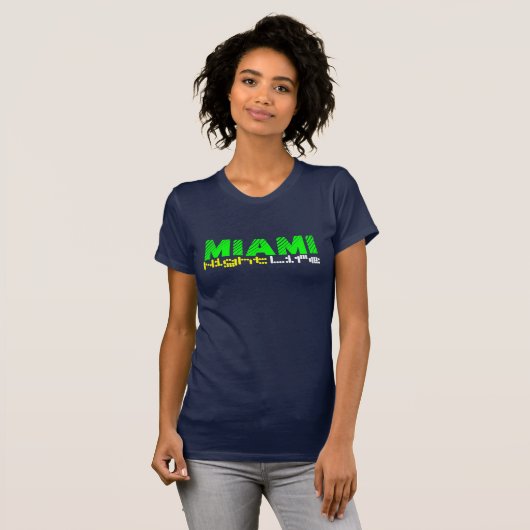 Miami-Nachtleben T-Shirt (Vorne ganz)