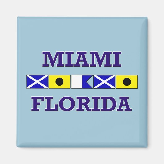 Miami Nautical Flag - Magnet (Vorne)