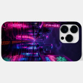 Miami Neon Night Cell Phone Case (Rückseite (Horizontal))