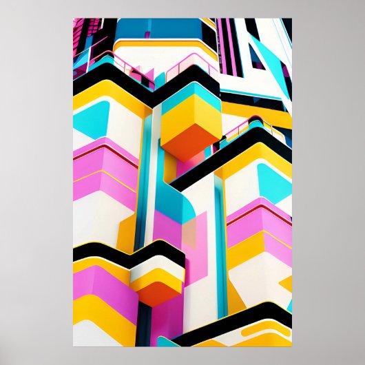 Miami Nice 1980s Ken Gage Retrowave Poster (Vorne)