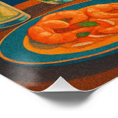 Miami Nights - Food & Vibes Poster (Ecke)