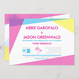 Miami Nights Hochzeit Einladung