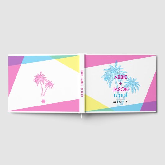 Miami Nights Hochzeit Gästebuch (Voll)