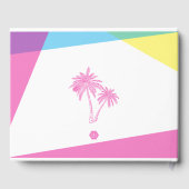 Miami Nights Hochzeit Gästebuch (Rückseite)