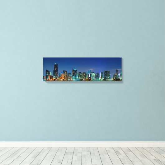 Miami Nights Leinwanddruck (Insitu (Holzboden))