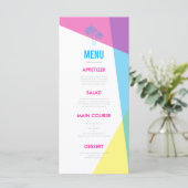 Miami Nights Menükarte (Stehend Vorderseite)