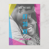 Miami Nights Save the Date Foto Postkarte (Vorderseite)