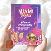 Miami Nights Summer Birthday Party Einladung