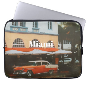 Miami Ocean Drive Reise-Souvenir Laptopschutzhülle